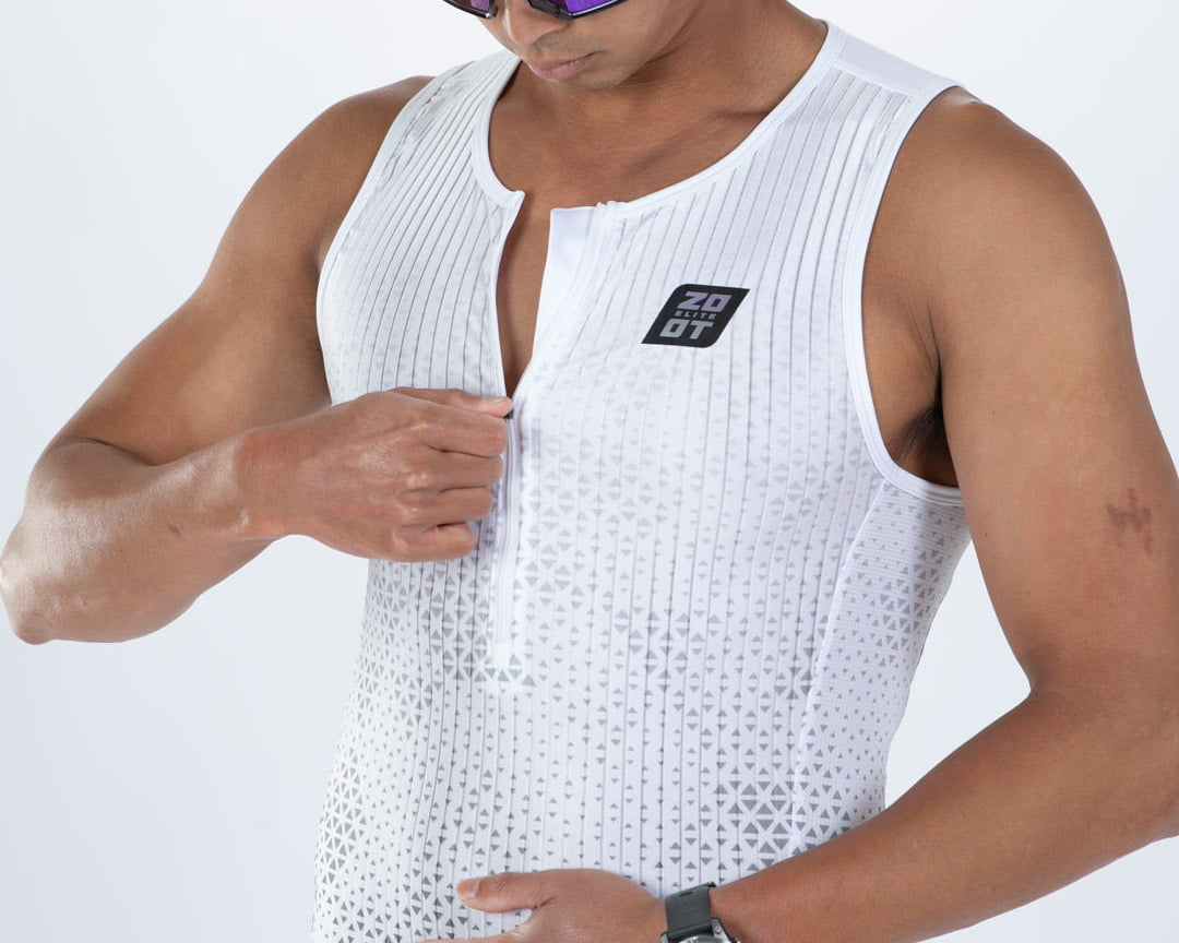 Zoot Sports TRI TANKS Men's Elite Tri Tank - Sonic White