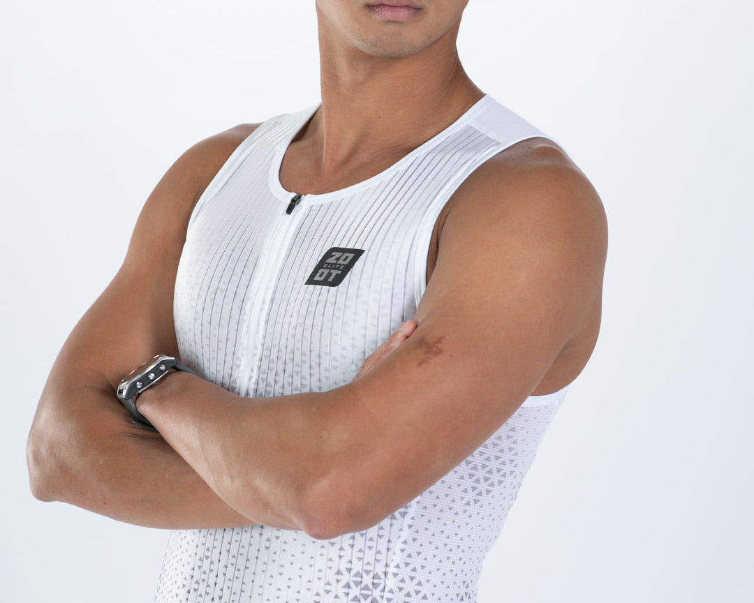 Zoot Sports TRI TANKS Men's Elite Tri Tank - Sonic White
