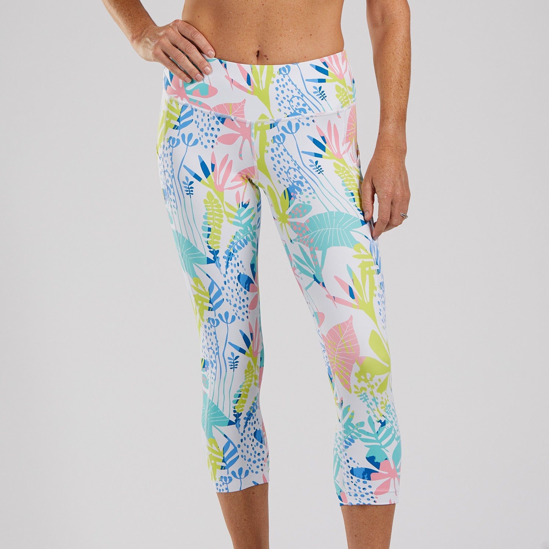 Zoot Sports Womens LTD Run Pulse Capri - Salty
