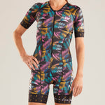 Zoot Sports Womens LTD Triathlon Short Sleeve Racesuit - Ali'i 19