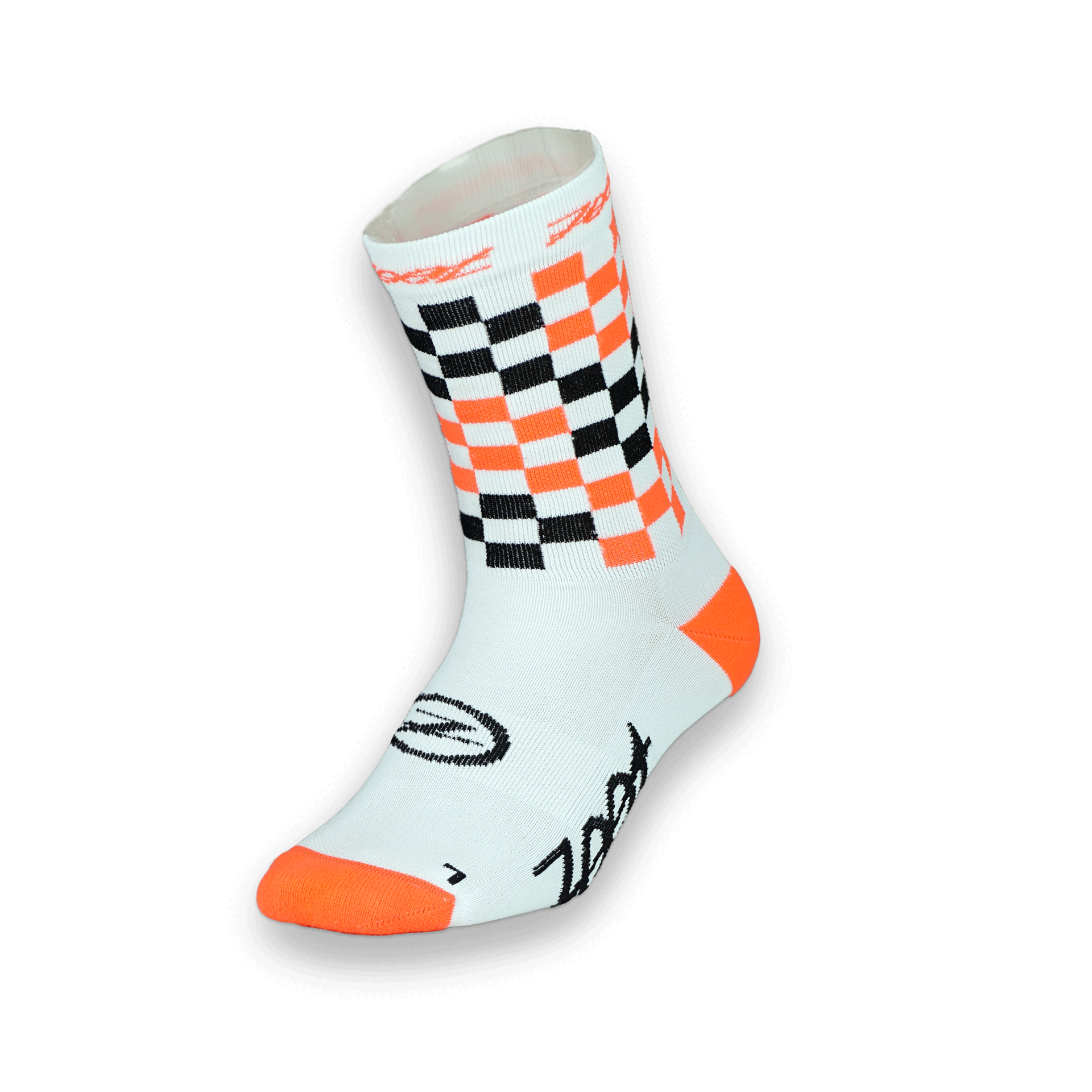 Zoot Sports Unisex Zoot 5 Inch Sock - Checker Coral