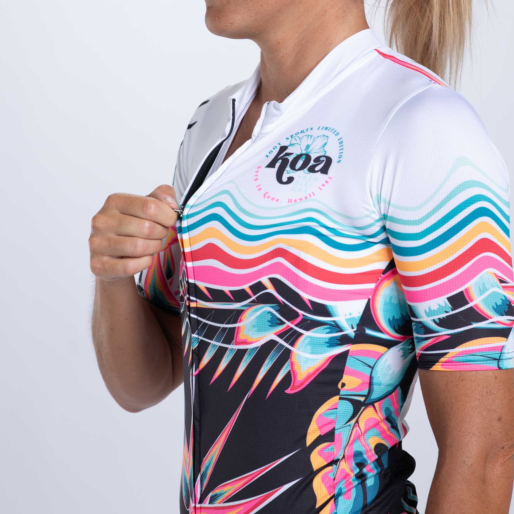 Zoot Sports CYCLE JERSEYS Womens LTD Cycle Aero Jersey - Koa Tropical