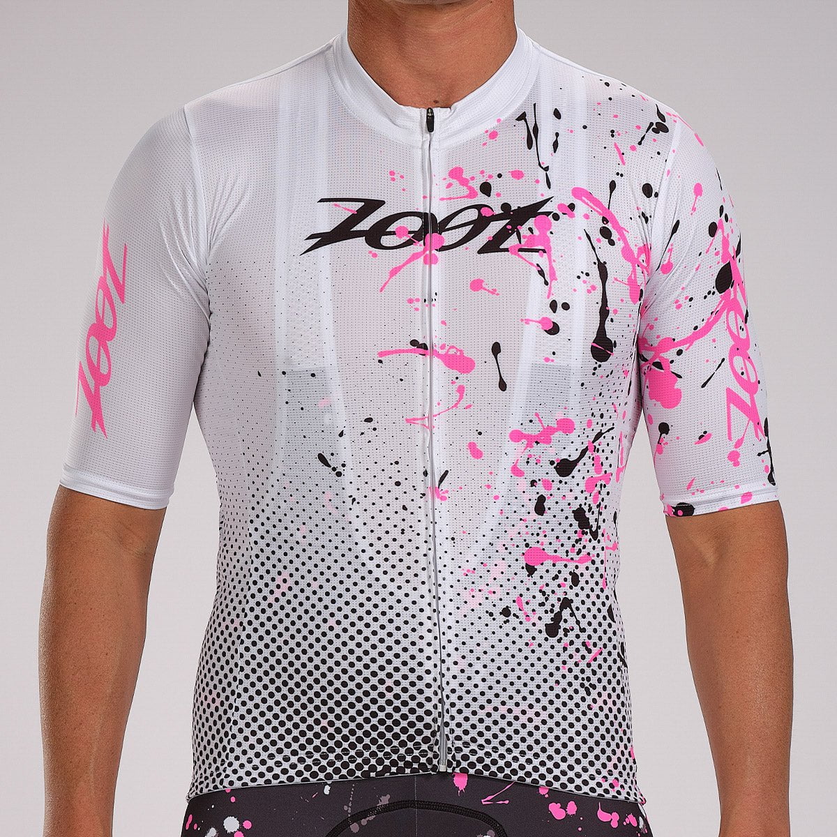 Mens pink cycling best sale tops
