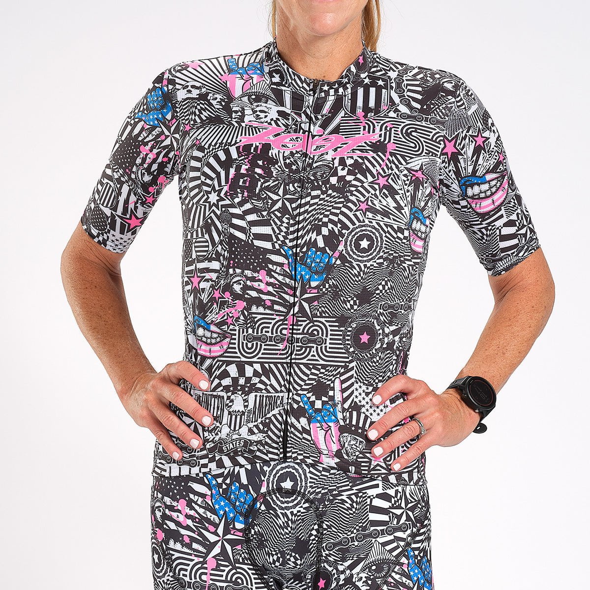 Zoot Sports Cycle Tops Womens LTD Cycle Aero Jersey - American Rebel