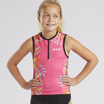 Zoot Sports Kids Unisex LTD Triathlon Tank - Floral