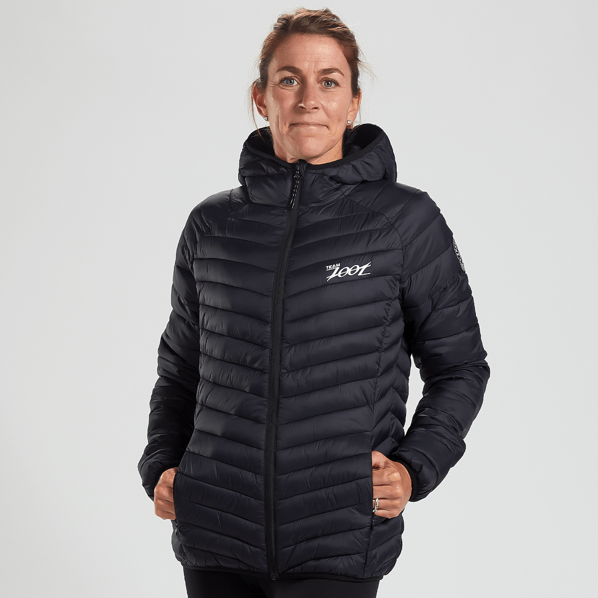 Sports puffer jacket women's on sale