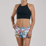 Zoot Sports RUN APPAREL WOMENS LTD RUN 3" CLASSIC SHORT - ALOHA