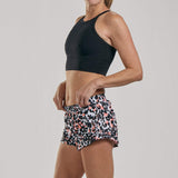 Zoot Sports RUN APPAREL WOMENS LTD RUN 3" CLASSIC SHORT - SAFARI