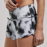 Zoot Sports RUN APPAREL WOMENS LTD RUN 3" SHORT - BLACK TIE DYE