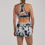 Zoot Sports RUN APPAREL WOMENS LTD RUN 3" SHORT - BLACK TIE DYE
