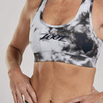 Zoot Sports RUN APPAREL WOMENS LTD RUN BRA - BLACK TIE DYE