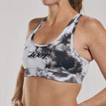Zoot Sports Womens LTD Run Bra - Black Tie Dye