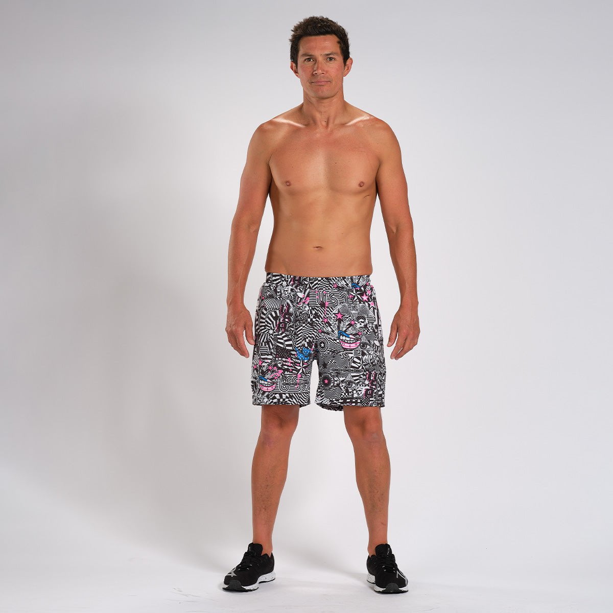 Zoot Sports Run Bottoms Mens LTD Run 7 Inch Short - American Rebel