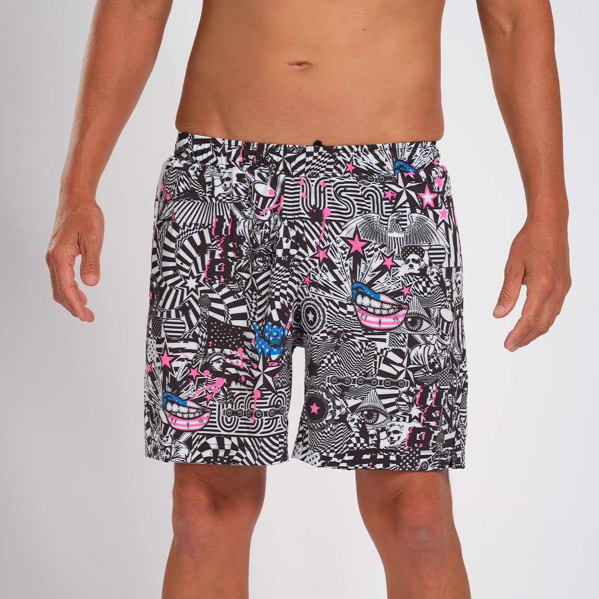 Zoot Sports Run Bottoms Mens LTD Run 7 Inch Short - American Rebel