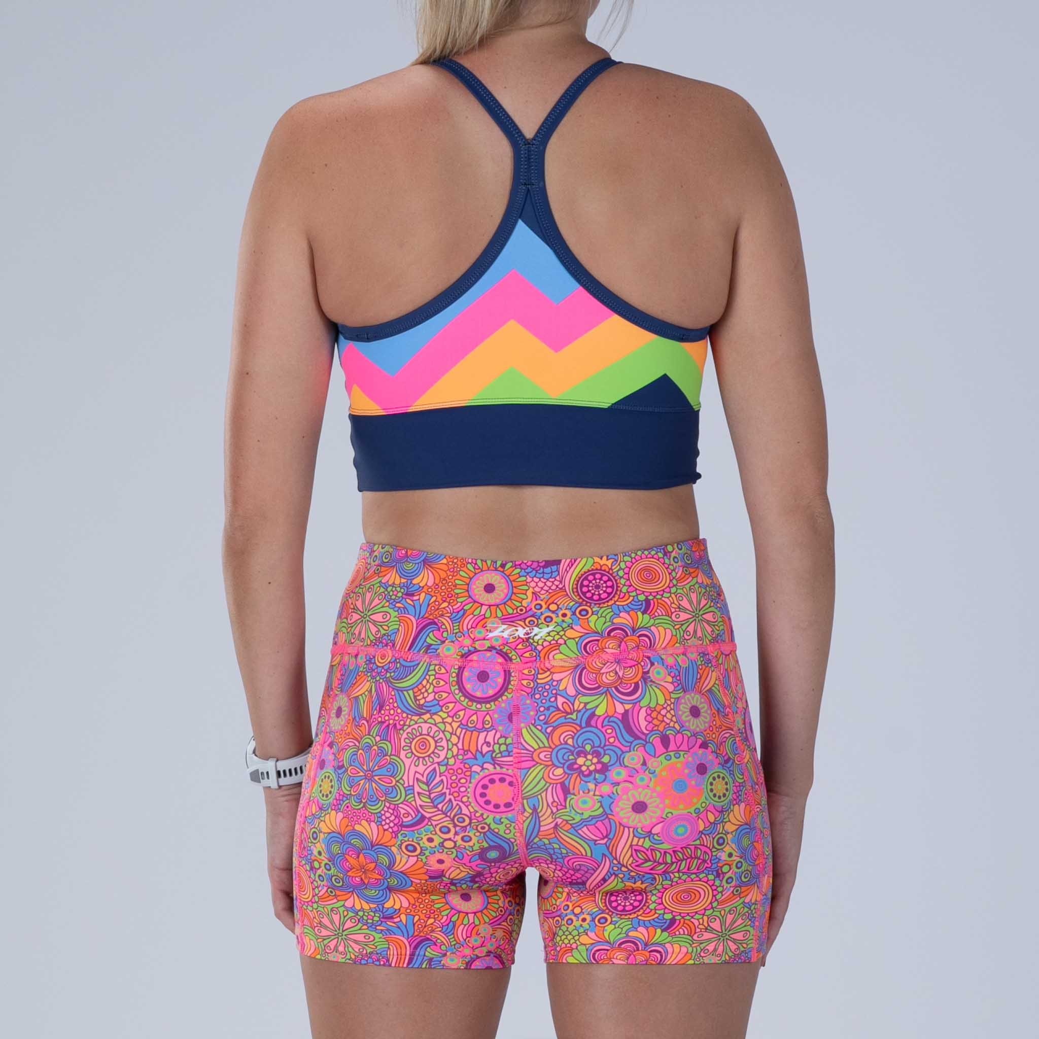 Zoot Sports RUN BOTTOMS Women's Ltd Run Pulse Short - Salty Groove