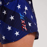 Zoot Sports RUN BOTTOMS WOMENS LTD RUN 3" CLASSIC SHORT - STARS & STRIPES