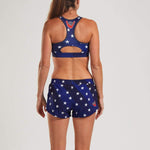 Zoot Sports RUN BOTTOMS WOMENS LTD RUN 3" CLASSIC SHORT - STARS & STRIPES