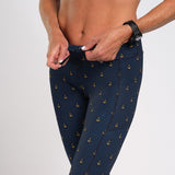 Zoot Sports Run Bottoms Womens LTD Run Pulse Capri - Anchors Away