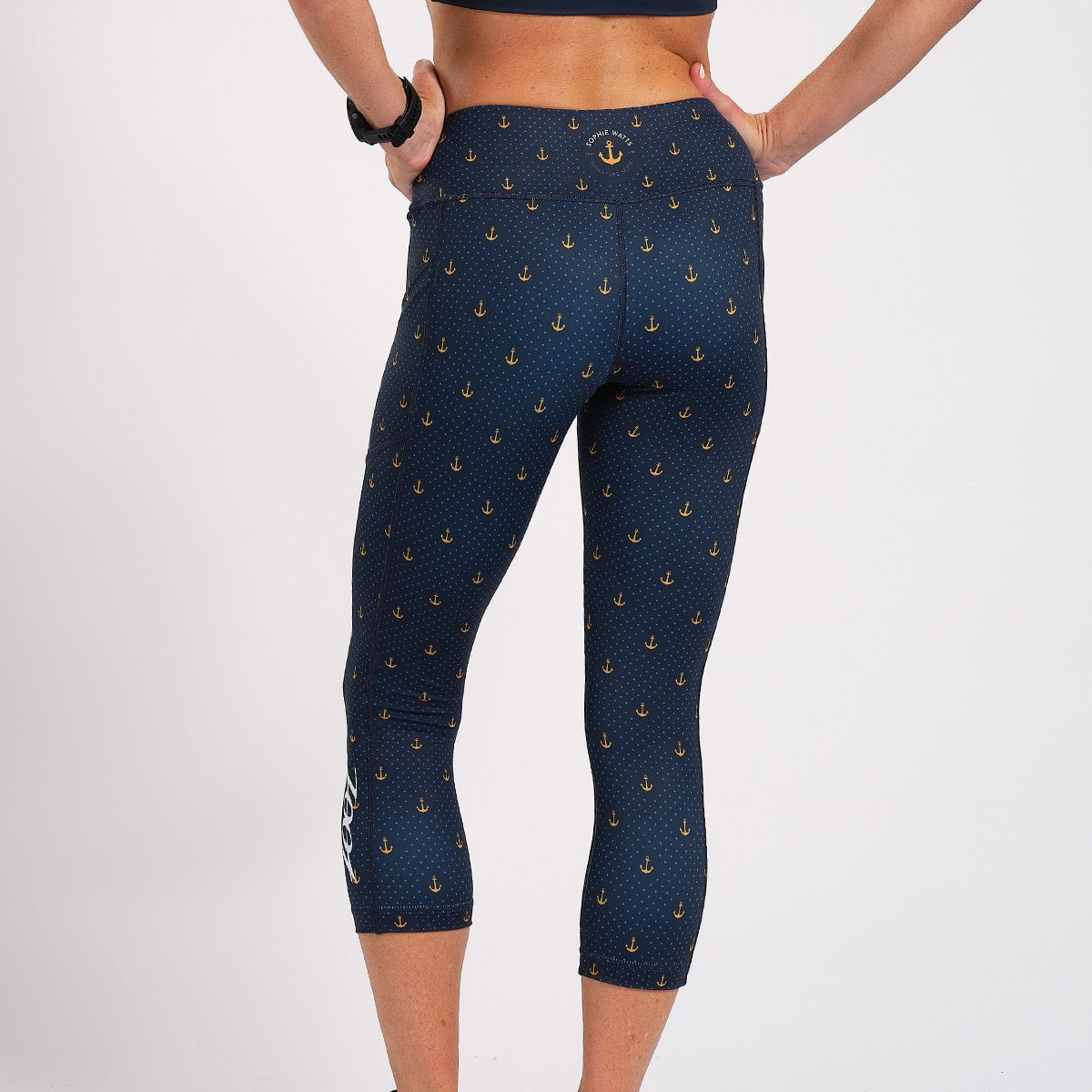 Zoot Sports Run Bottoms Womens LTD Run Pulse Capri - Anchors Away