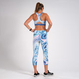 Zoot Sports Run Bottoms Womens LTD Run Pulse Capri - Dreamcatcher