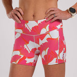 Zoot Sports Run Bottoms Womens LTD Run Pulse Short - Blooms