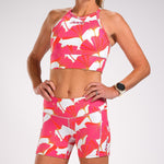 Zoot Sports Run Bottoms Womens LTD Run Pulse Short - Blooms