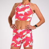 Zoot Sports Run Bottoms Womens LTD Run Pulse Short - Blooms