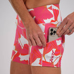 Zoot Sports Run Bottoms Womens LTD Run Pulse Short - Blooms