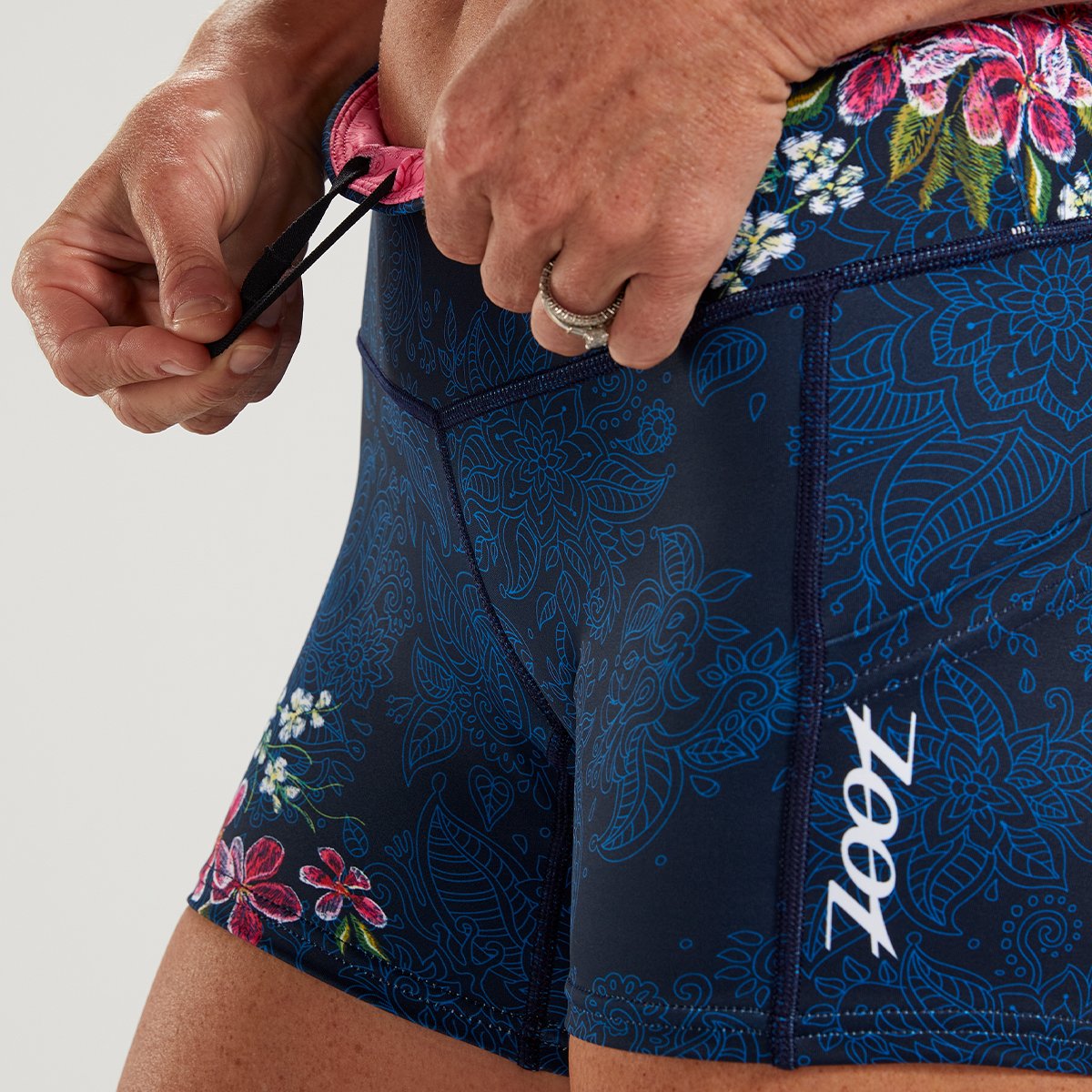 Zoot Sports RUN BOTTOMS WOMENS LTD RUN PULSE SHORT - BLUE ROAR