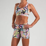 Zoot Sports Run Bottoms Womens LTD Run Pulse Short - Mahalo