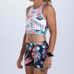 Zoot Sports RUN CROP Womens LTD Run Crop - Koa Tropical