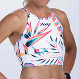 Zoot Sports RUN CROP Womens LTD Run Crop - Koa Tropical