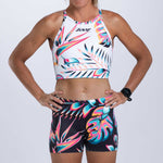 Zoot Sports RUN CROP Womens LTD Run Crop - Koa Tropical