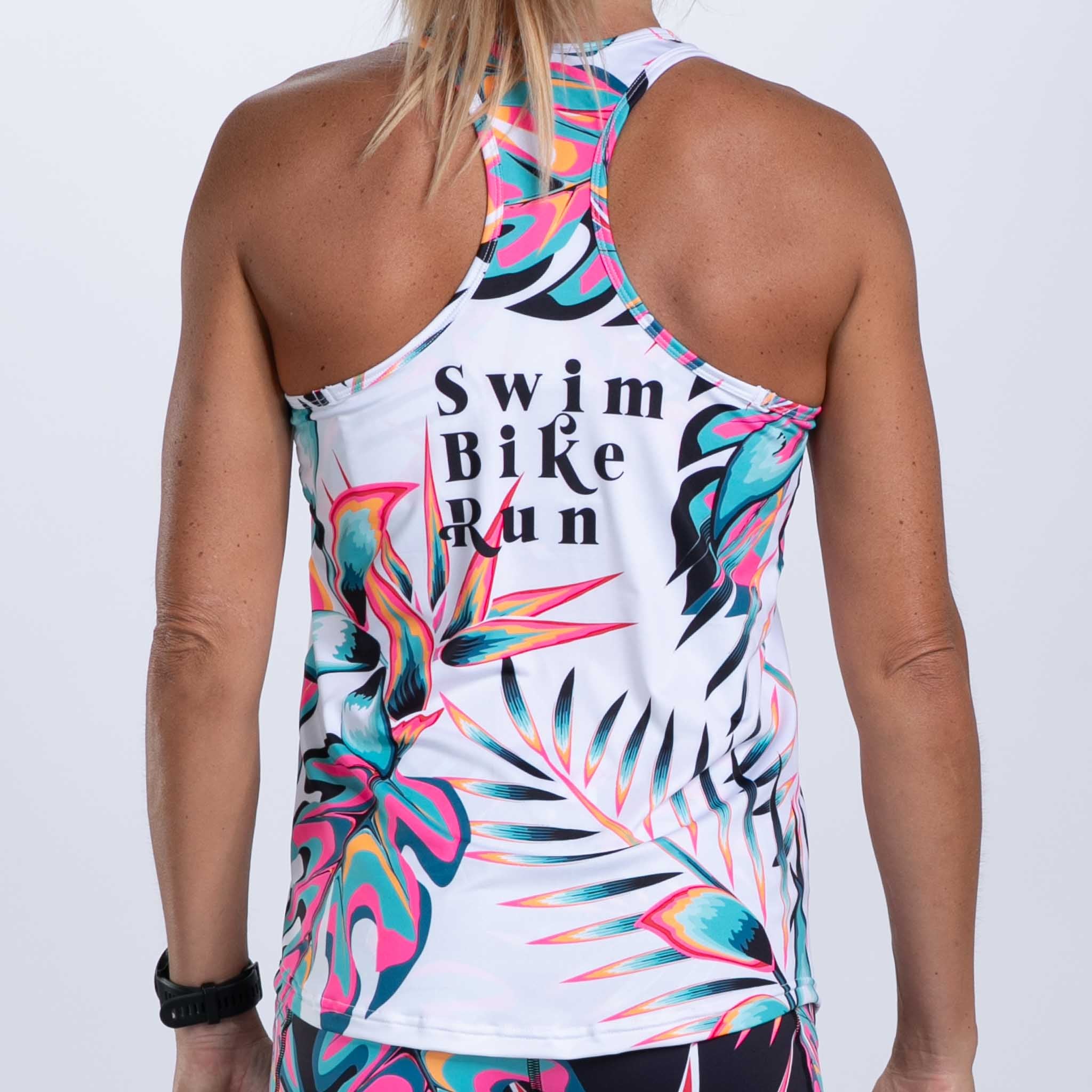 Zoot Sports RUN SINGLET Womens LTD Run Singlet - Koa Tropical