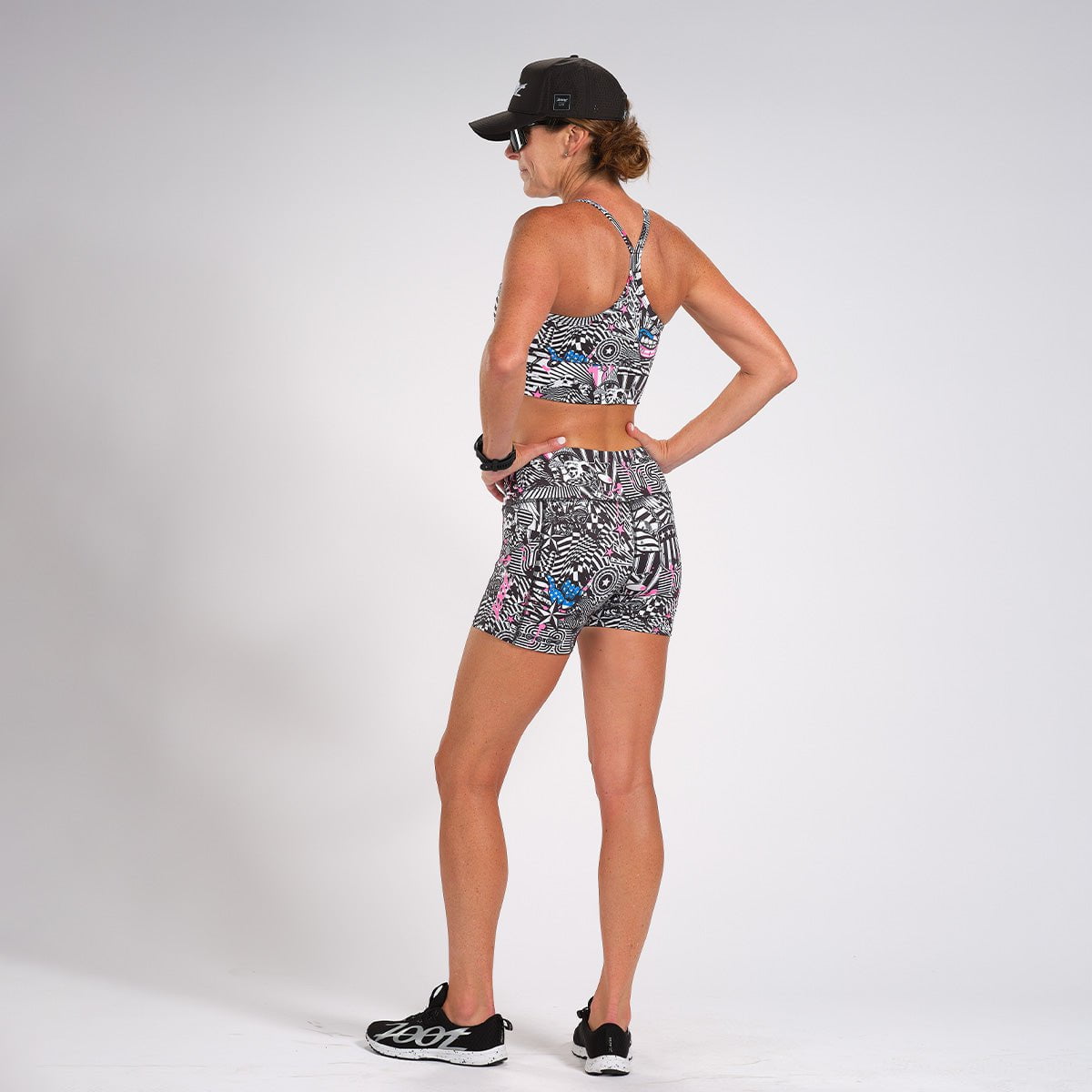 Zoot Sports Run Tops Womens LTD Run Crop - American Rebel