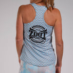 Zoot Sports RUN TOPS WOMENS LTD RUN SINGLET - RACE DIVISION BLUE