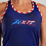 Zoot Sports RUN TOPS WOMENS LTD RUN SINGLET - STARS & STRIPES