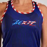 Zoot Sports RUN TOPS WOMENS LTD RUN SINGLET - STARS & STRIPES
