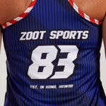 Zoot Sports RUN TOPS WOMENS LTD RUN SINGLET - STARS & STRIPES
