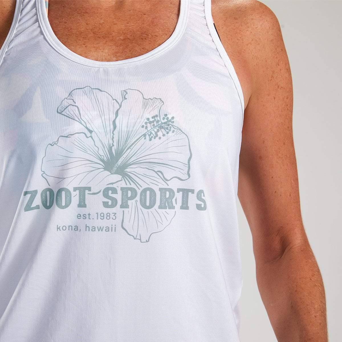 Zoot Sports Run Tops Womens LTD Run Singlet - White Mahalo