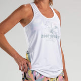 Zoot Sports Run Tops Womens LTD Run Singlet - White Mahalo