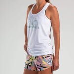 Zoot Sports Run Tops Womens LTD Run Singlet - White Mahalo