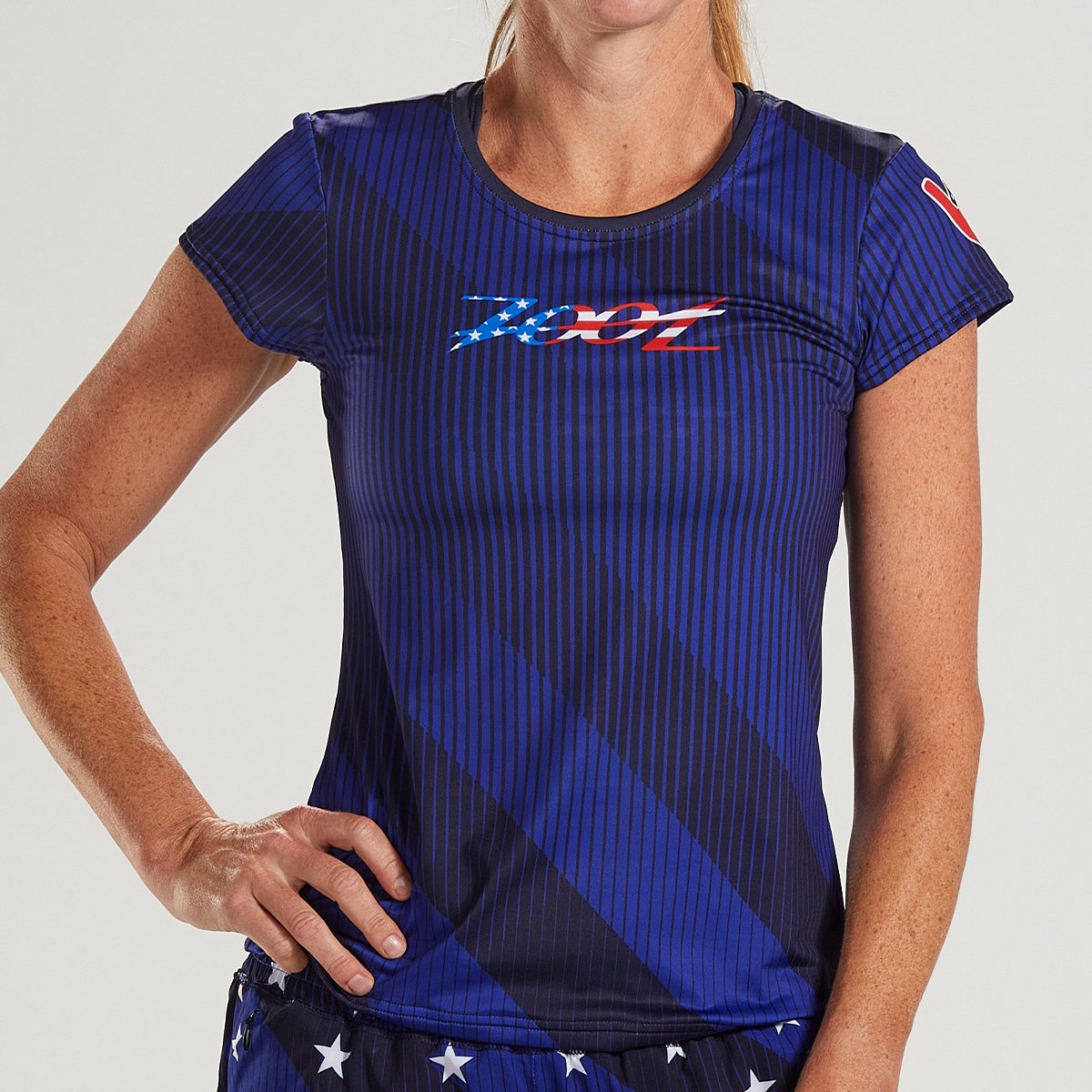 Zoot Sports Womens LTD Run Tee - Stars & Stripes