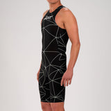 Zoot Sports Swimskin Mens Wikiwiki Speedzoot - Black/Silver