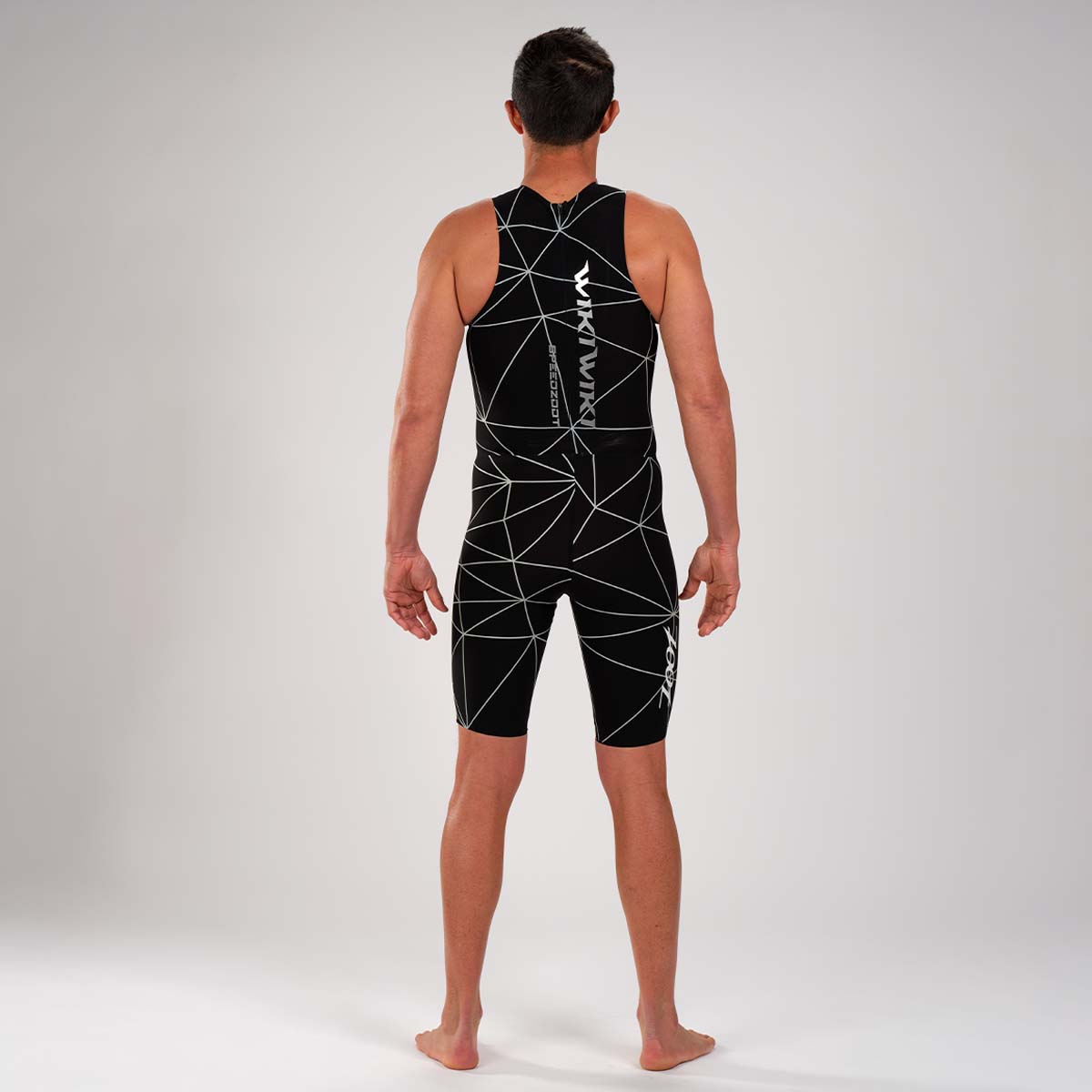 Zoot Sports Swimskin Mens Wikiwiki Speedzoot - Black/Silver