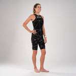 Zoot Sports Swimskin Womens Wikiwiki Speedzoot - Black/Silver