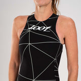 Zoot Sports Swimskin Womens Wikiwiki Speedzoot - Black/Silver