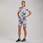 Zoot Sports TRI APPAREL WOMENS LTD TRI AERO FZ RACESUIT - RIVIERA