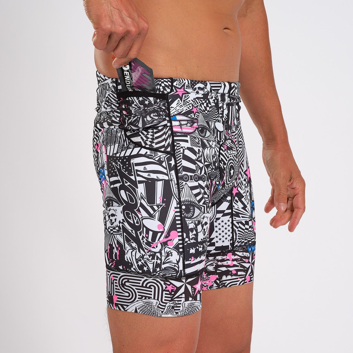 Zoot Sports Triathlon Bottoms Mens LTD Triathlon 7 Inch Short - American Rebel