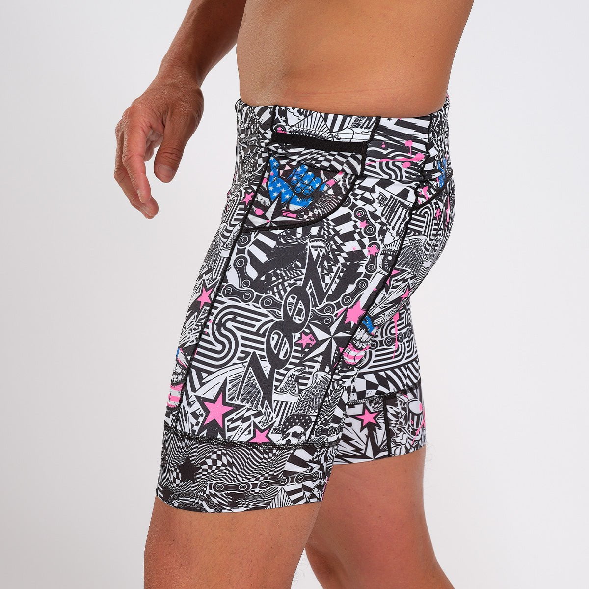 Zoot Sports Triathlon Bottoms Mens LTD Triathlon 7 Inch Short - American Rebel